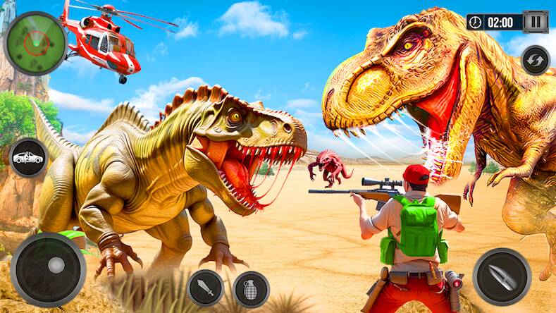  Wild Dino Hunter 3D Gun Games   -   