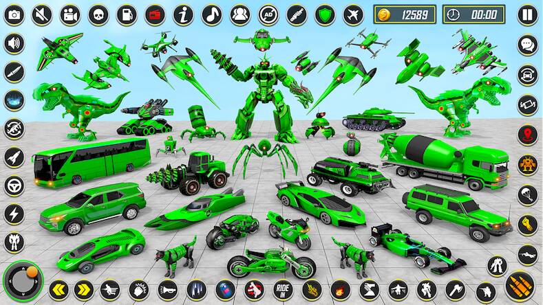  Dino Robot - Car Robot Games   -   