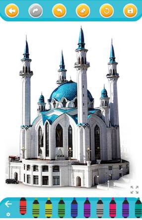  Islamic mosque coloring   -   