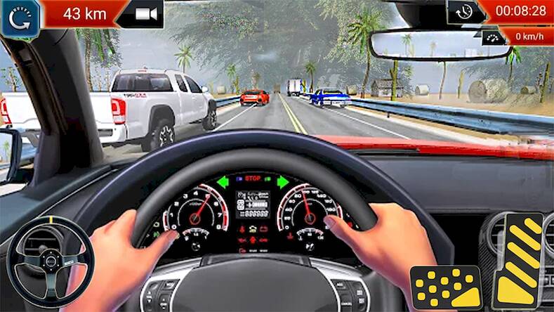  Car Highway Racing Game   -   