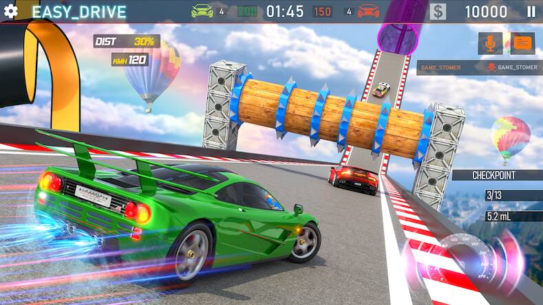  Crazy Car Stunt: Ramp Car Game   -   