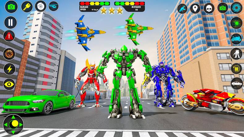  Dino Robot Games Transform Car   -   