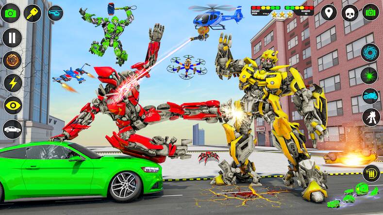  Dino Robot Games Transform Car   -   
