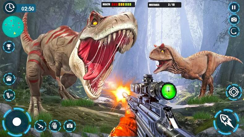  Dinosaur game: Dinosaur Hunter   -   