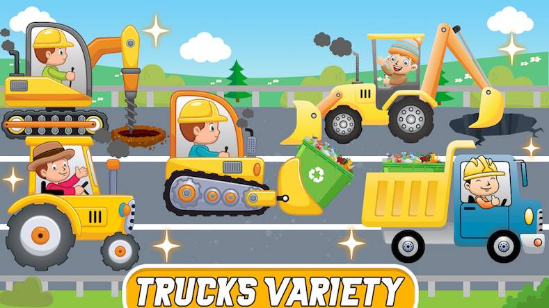  Kids Construction Trucks Games   -   