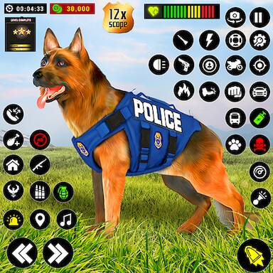  US Police Dog City Crime Chase   -   