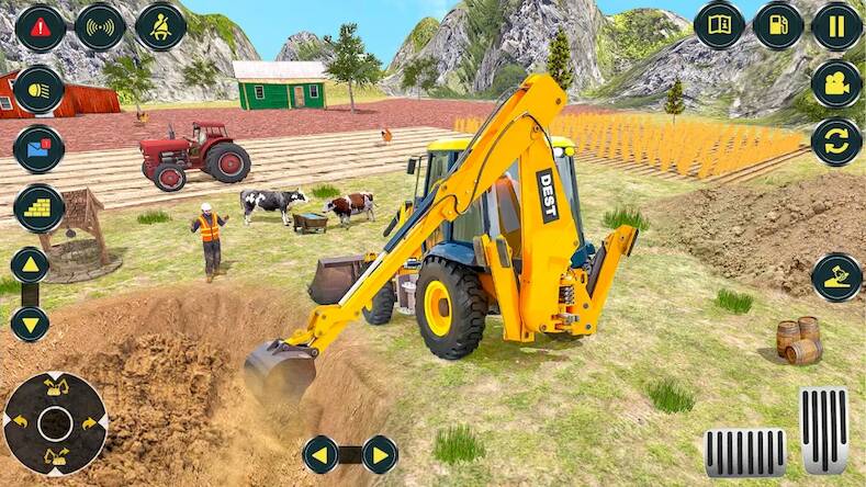  Village Excavator JCB Games   -   