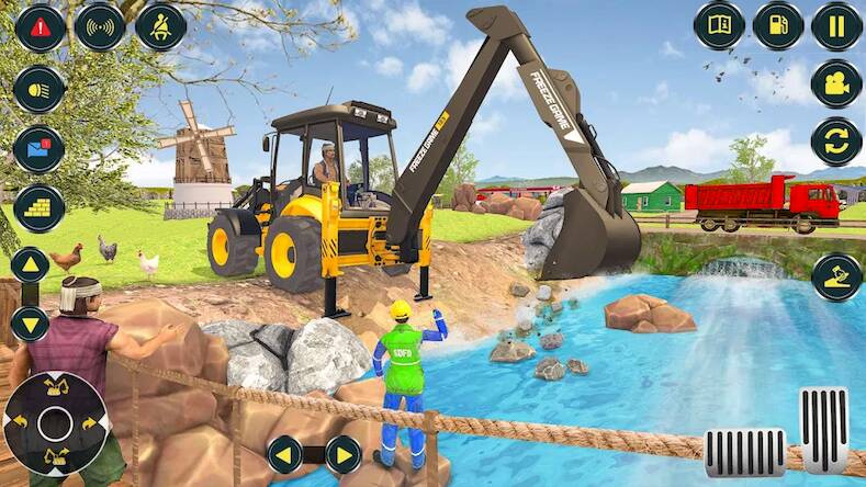  Village Excavator JCB Games   -   